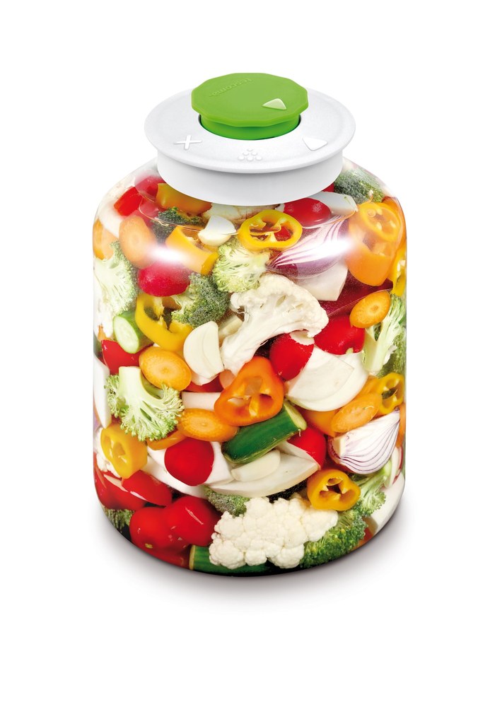 Fermenteringskrukke i glas med speciallåg, 5 liter